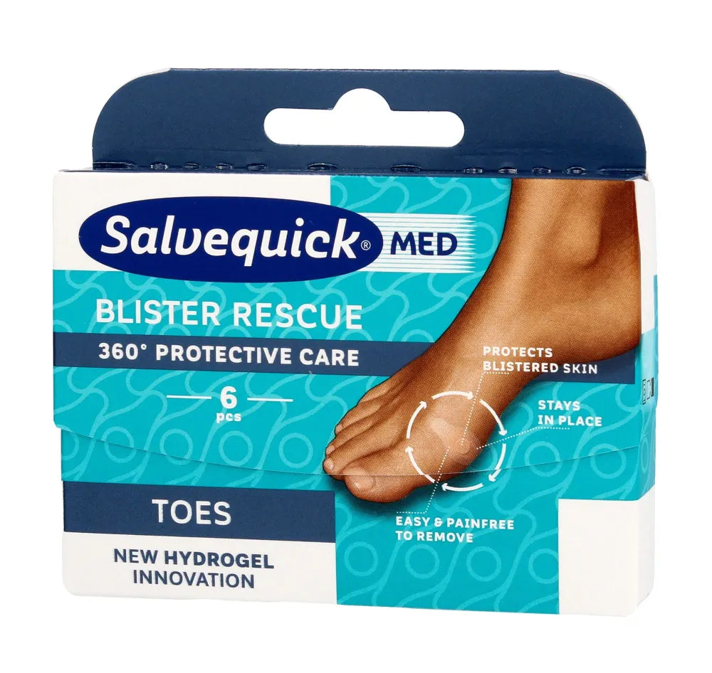 SALVEQUICK FEET Rescure pleistrai x6vnt pirštams - Medicinos ir slaugos prekės
