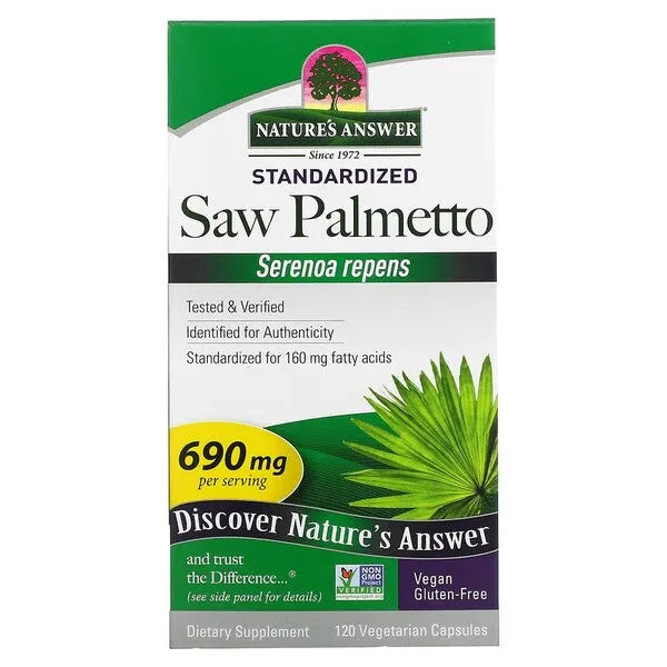 Saw Palmetto Extract 690mg - 120 vcaps - Nature’s Answer - Papildai