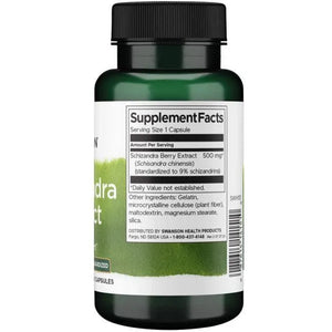 Schizandra Extract - Šizandros ekstraktas - 500 mg - N60 - Swanson - Papildai