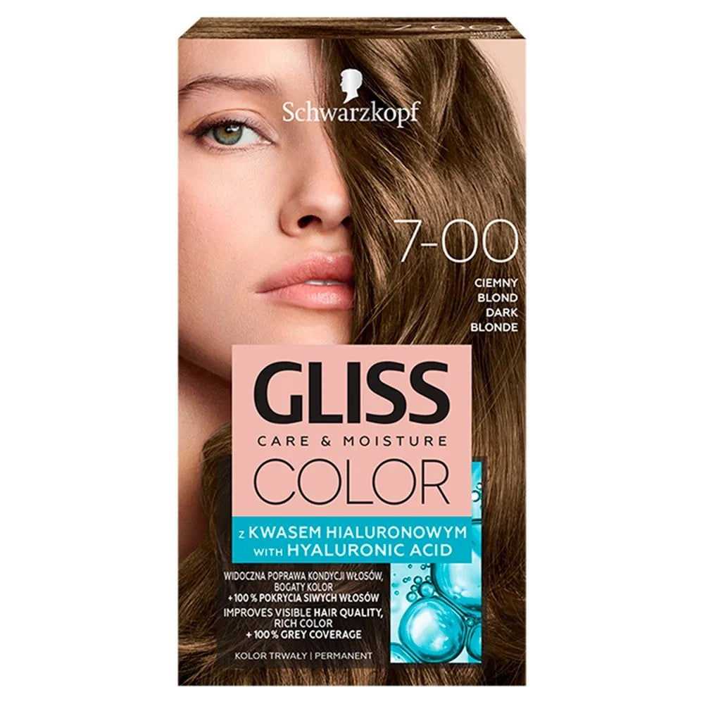Schwarzkopf Gliss Color Dažymo kremas Nr. 7-00 Tamsiai šviesūs 1op. - Kosmetika