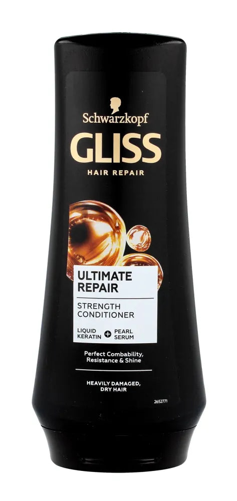 Schwarzkopf Gliss Kur Ultimate Repair kondicionierius sausiems ir pažeistiems plaukams 200 ml - Kosmetika