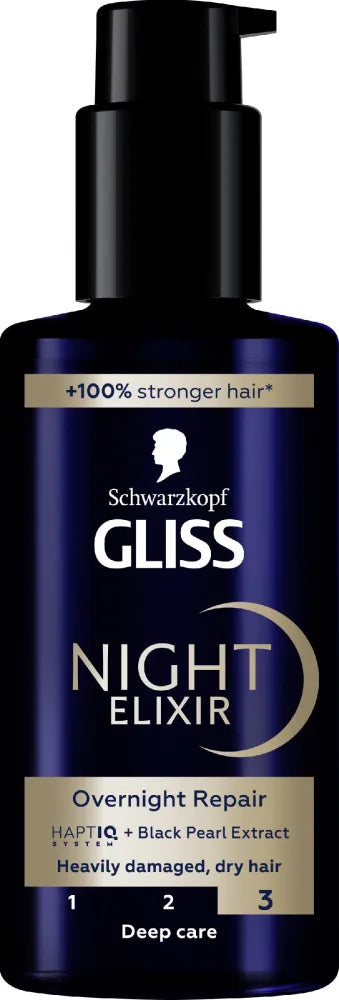SCHWARZKOPF Gliss Overnight Repair Serum for damaged hair 100 ml - Kosmetika