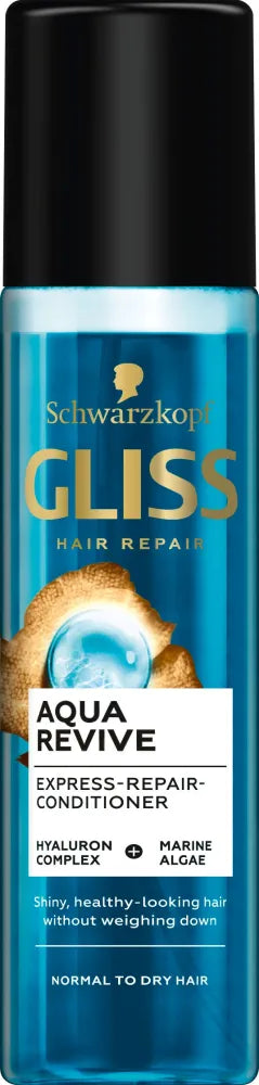 Schwarzkopf Gliss Plaukų atstatymo ekspresinis kondicionierius Aqua Revive 200 ml - Kosmetika