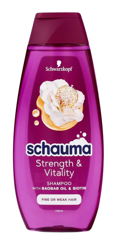 Schwarzkopf Schauma plaukų stiprumui ir gyvybingumui – ploni trapūs plaukai 400 ml - Kosmetika