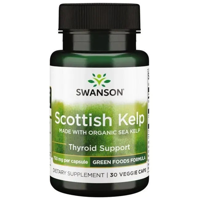 Scottish Kelp 750mg - 30 vcaps - Swanson - Papildai
