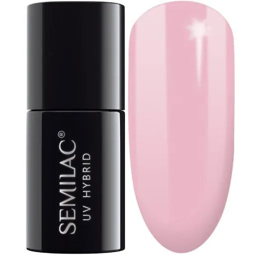 SEMILAC Hybrid Lacquer 047 Pink Peach Milk - 7 ml skaistalai - Kosmetika