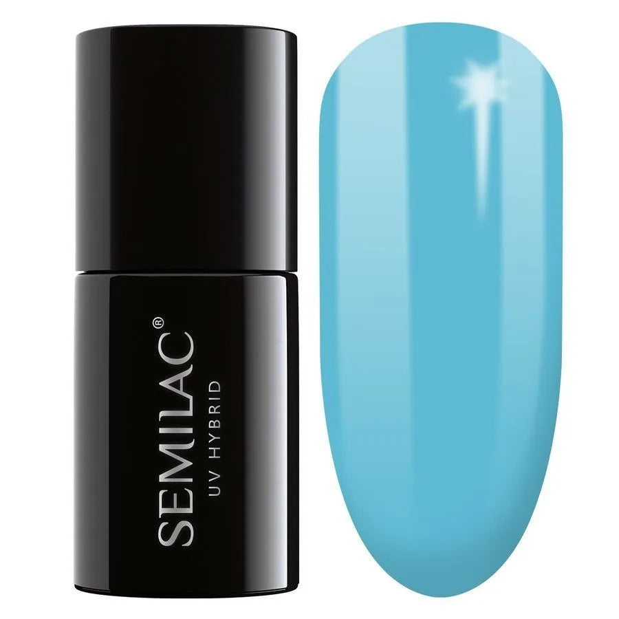 SEMILAC Hybrid Nagų Lakas 044 Intensyvi Mėlyna - 7 ml - Kosmetika