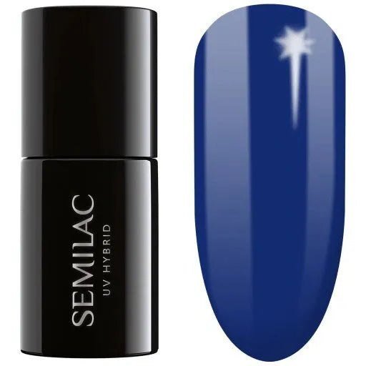 SEMILAC Hybrid Nagų Lakas 308 Šventinė Mėlyna - 7 ml - Kosmetika