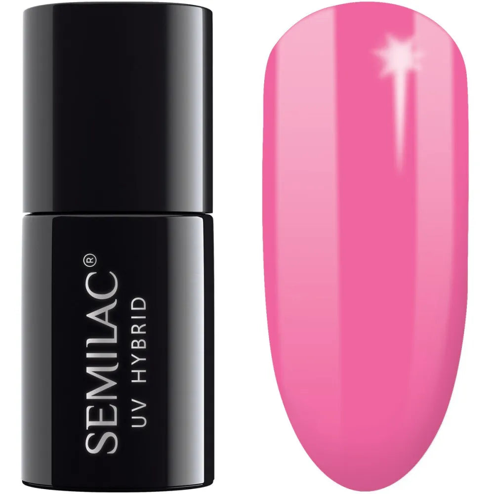 SEMILAC Hybrid Nail Polish 008 Intensyvi Rožinė - 7 ml - Kosmetika