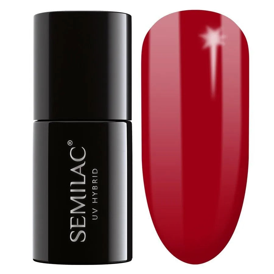 SEMILAC Hybrid Nail Polish 027 Intense Red - 7 ml - Kosmetika