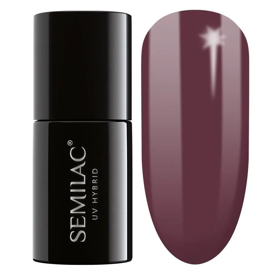 SEMILAC Hybrid Nail Polish 030 Tamsus Šokoladas - 7 ml - Kosmetika