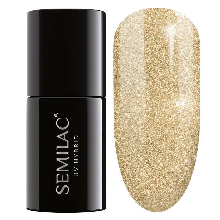 SEMILAC Hybrid Nail Polish 037 Gold Disco - 7 ml - Kosmetika