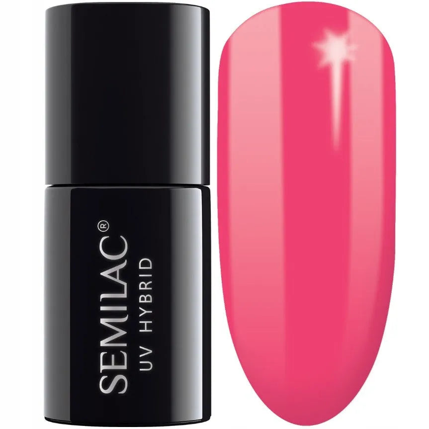 SEMILAC Hybrid Nail Polish 042 Neon Raspberry - 7 ml - Kosmetika