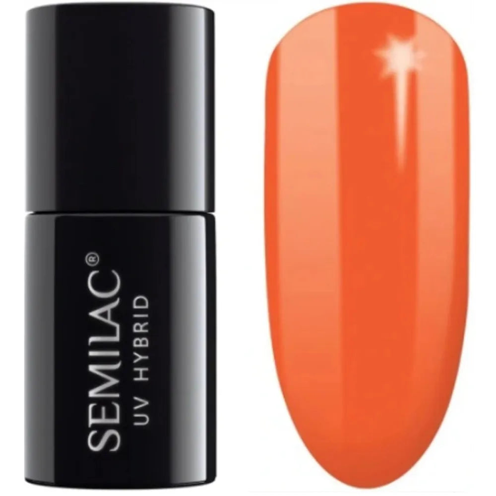 SEMILAC Hybrid Nail Polish 045 Elektrinė Oranžinė - 7 ml - Kosmetika