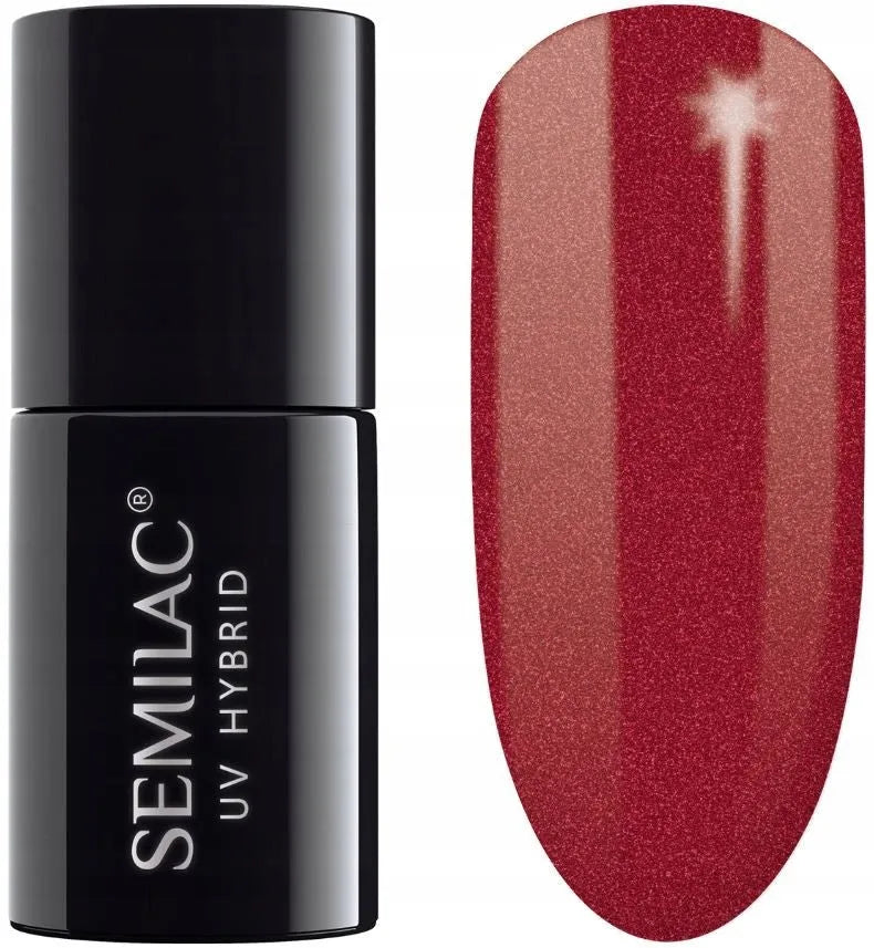 SEMILAC Hybrid Nail Polish 070 Perlų Raudona - 7 ml - Kosmetika