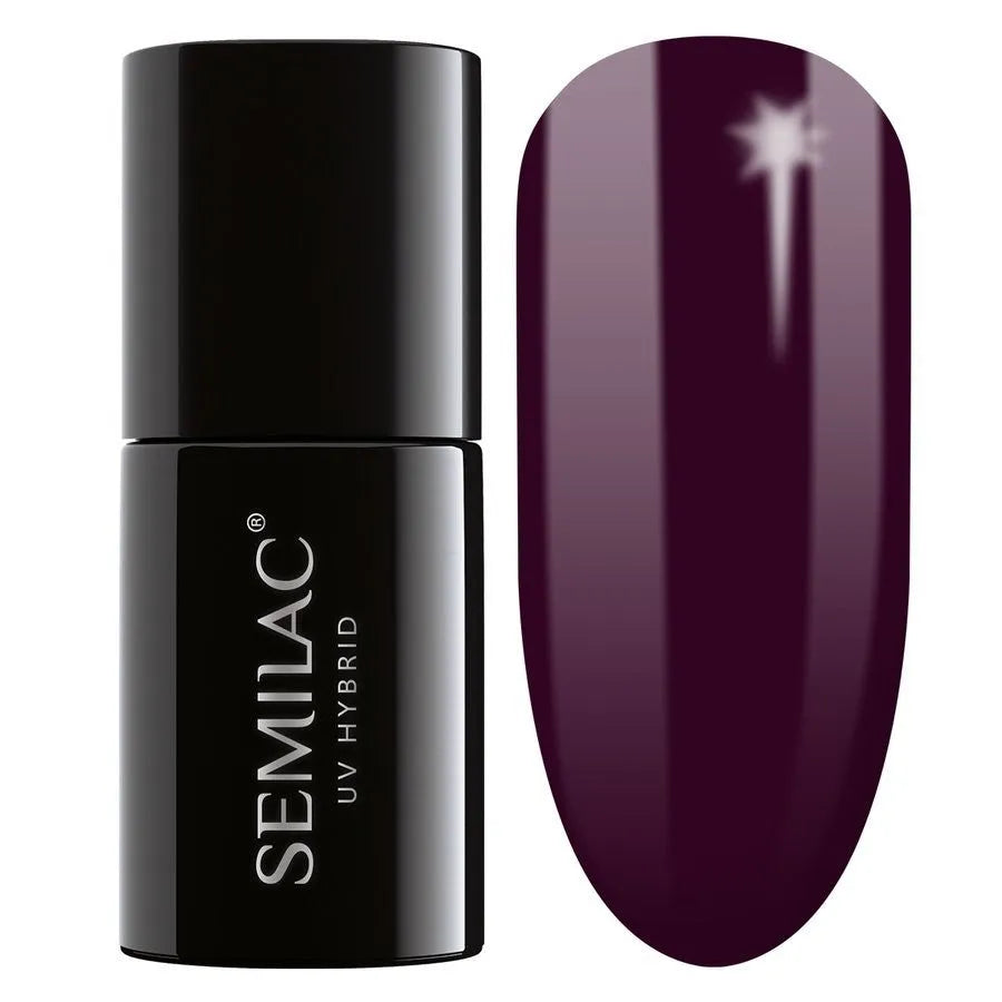SEMILAC Hybrid Nail Polish 099 Tamsiai Violetinė Vynas - 7 ml - Kosmetika
