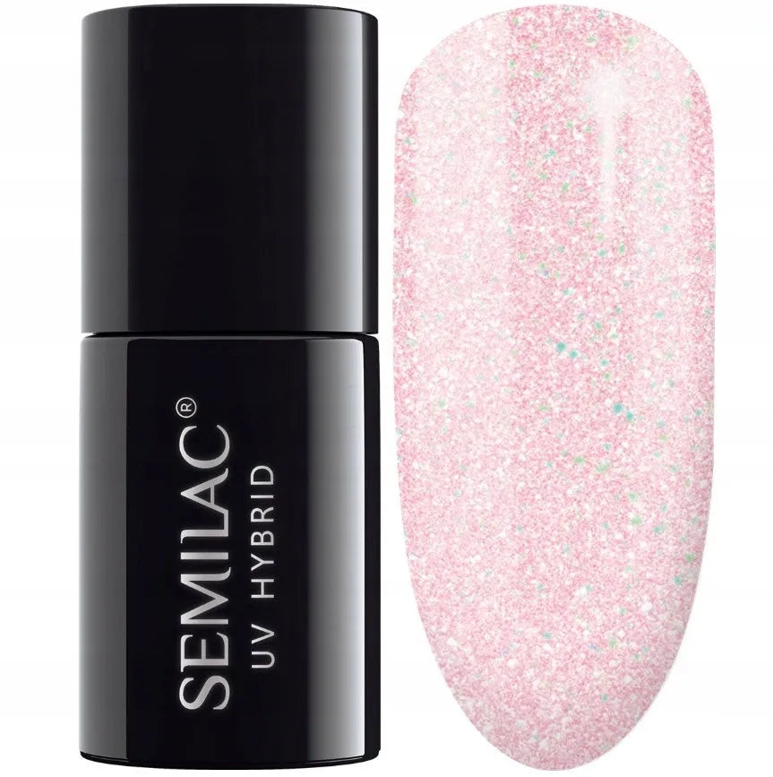 SEMILAC Hybrid Nail Polish 164 Pink Crystals - 7 ml - Kosmetika