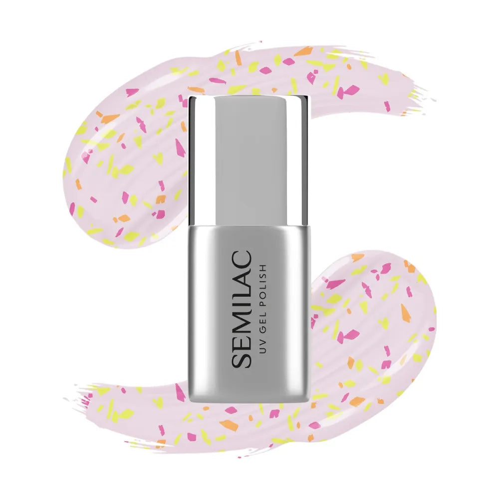 SEMILAC TOP NO WIPE MAT PEACH GALAXY 7ML skaistalai - Kosmetika