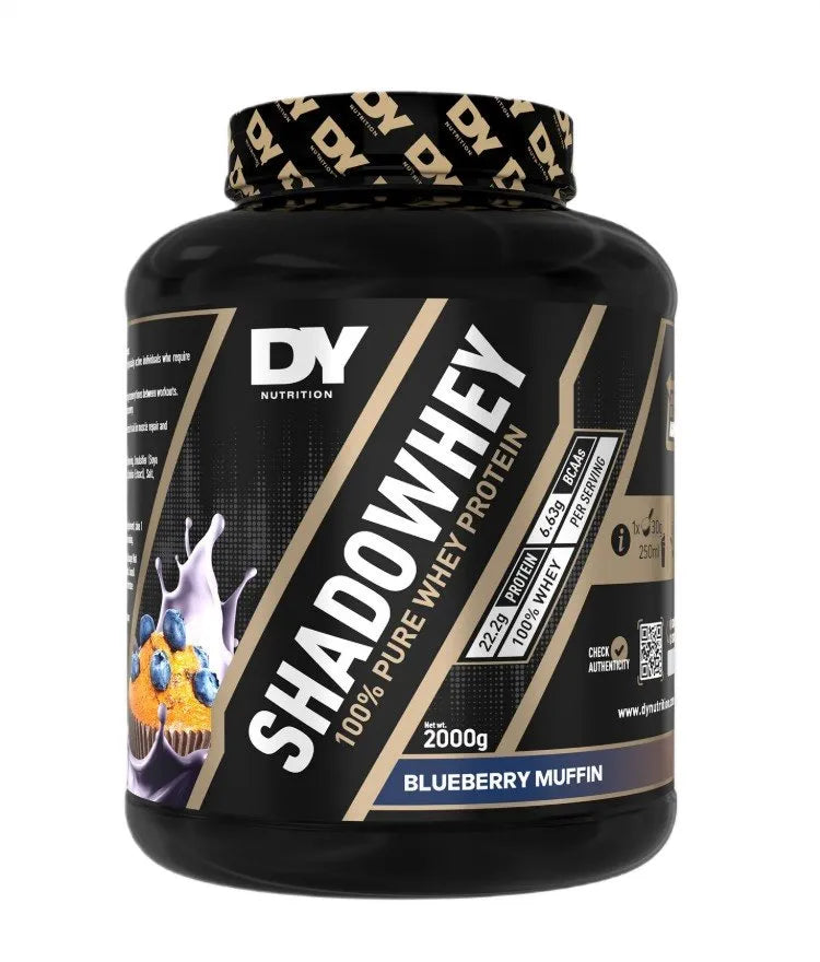 ShadoWhey 100% Pure Whey Protein Blueberry Muffin - 2000g - Dorian Yates - Sporto papildai