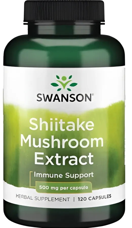 Shiitake Mushroom Extract 500mg - 120 caps - Swanson - Papildai
