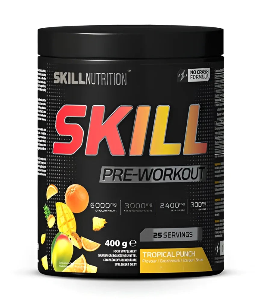 Skill Pre-Workout Tropical Punch - 400g - Nutrition - Sporto papildai