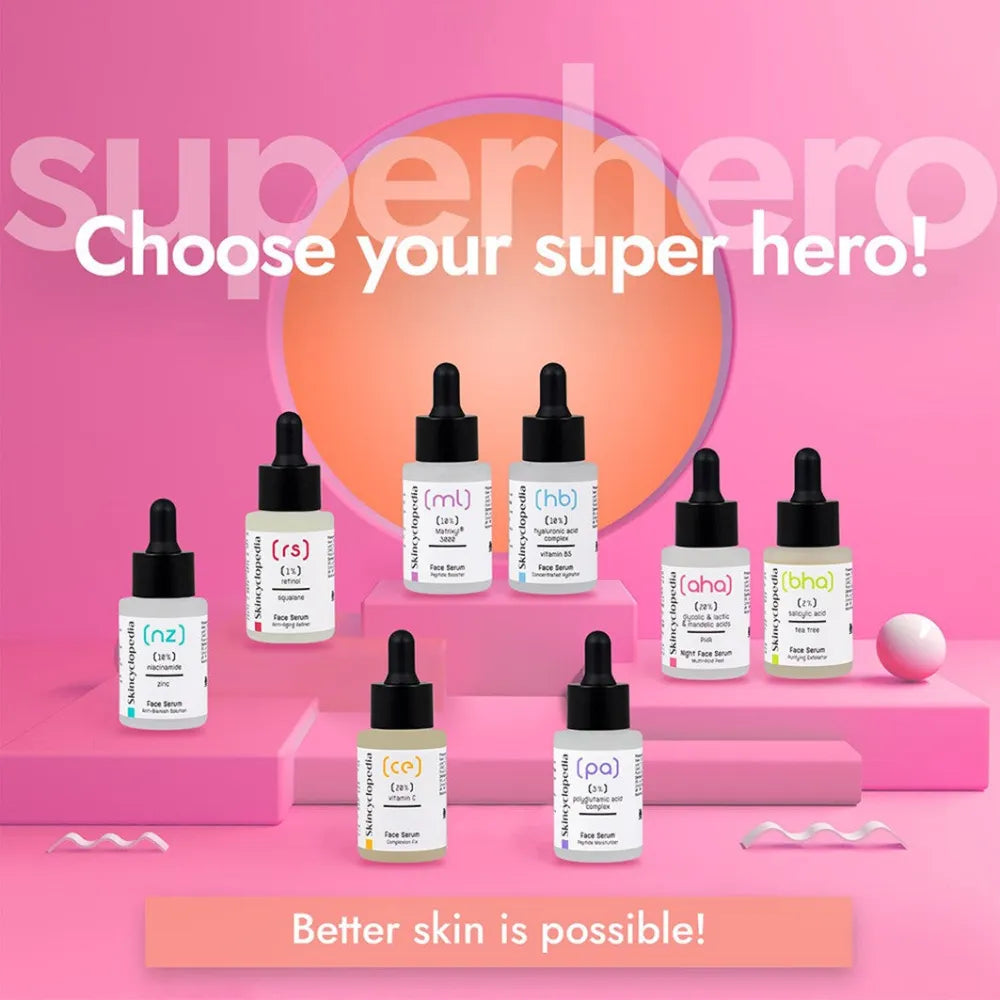 SKINCYCLOPEDIA Veido serumas su 20% AHA + PHA 30 ml - Kosmetika