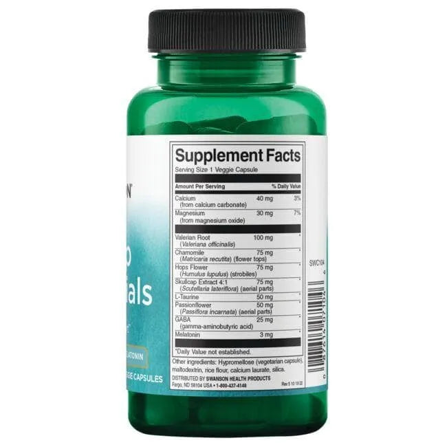 Sleep Essentials - GABA ir melatoninas - N60 - Swanson - Papildai