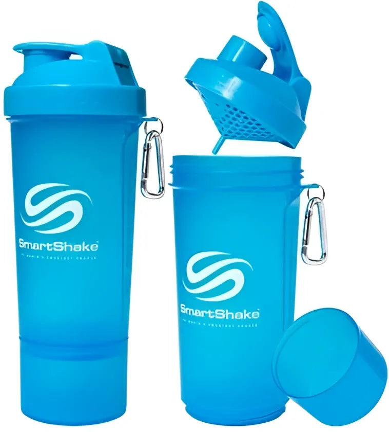 Slim Series Neon Blue - 500 ml - SmartShake - Sporto papildai
