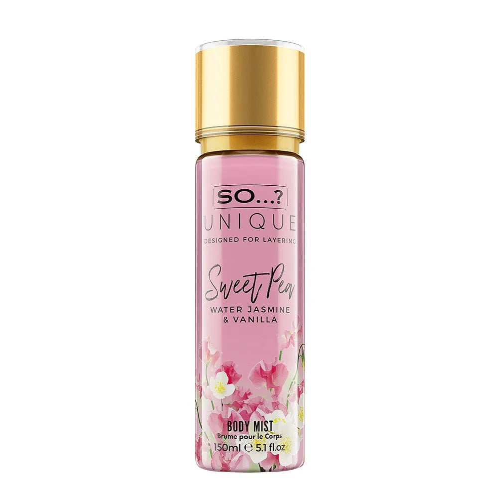 SO...? Unique Sweet Pea Body Mist 150 ml - Kosmetika