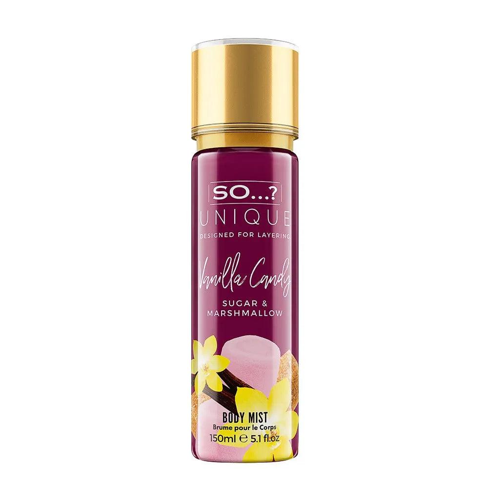 SO...? Unique Vanilla Candy Body Mist 150 ml - Kosmetika