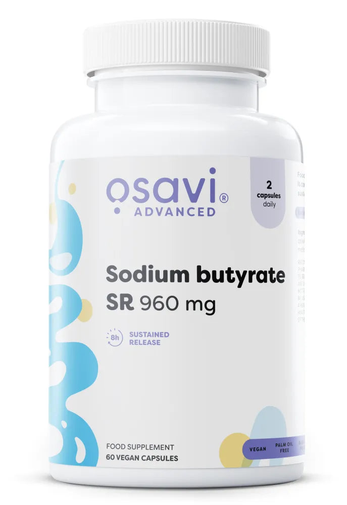 Sodium butyrate SR 960mg - 60 vegan capsules - Osavi - Papildai