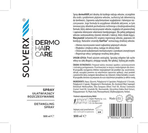 SOLVERX Dermo Hair Easy Brushing Spray 200 ml. - Kosmetika