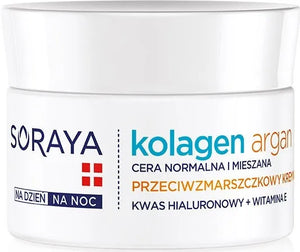 Soraya Argan kolageno drėkinamasis kremas nuo raukšlių dienai ir nakčiai 50ml - Kosmetika