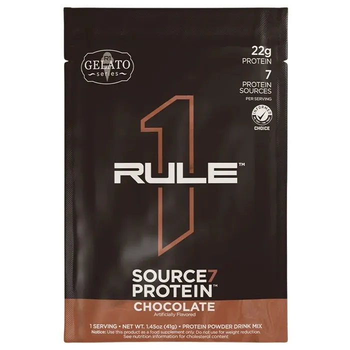 Source7 proteīna šokolādes gelato - 41g (1 porcija) - Rule One - Sporta uztura bagātinātāji