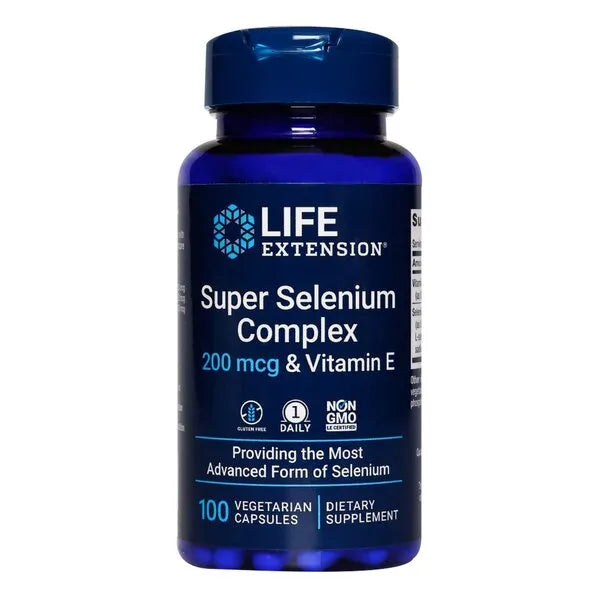 Super Selenium Complex & Vitamin E - 100 vcaps - Life Extension - Papildai