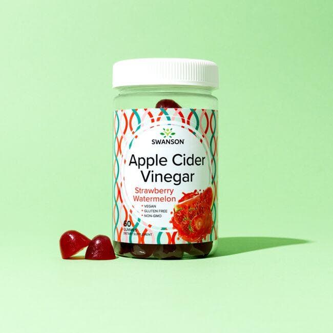 Apple Cider Vinegar Gummies - N60 - Obuolių sidro guminukai - Swanson - Vaistine1.lt