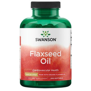 Flaxseed Oil - Linų sėmenų aliejus - N200 - Swanson - Vaistine1.lt