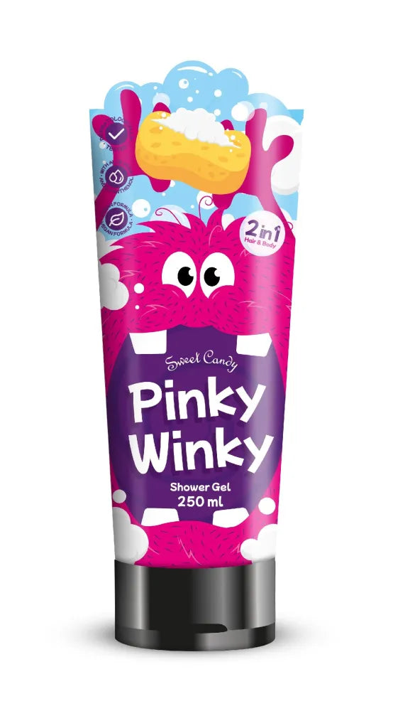 SWEET CANDY Šampūnas ir dušo gelis 2in1 - Pinky Winky 250 ml - Kosmetika