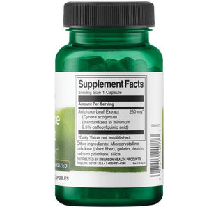 Artichoke Extract - Standardized - 250 mg - N60 - Swanson - Vaistine1.lt