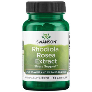 Rhodiola Rosea Extract- Stresui mažinti - N60 - Rausvosios rodiolės ekstraktas - Swanson - Vaistine1.lt