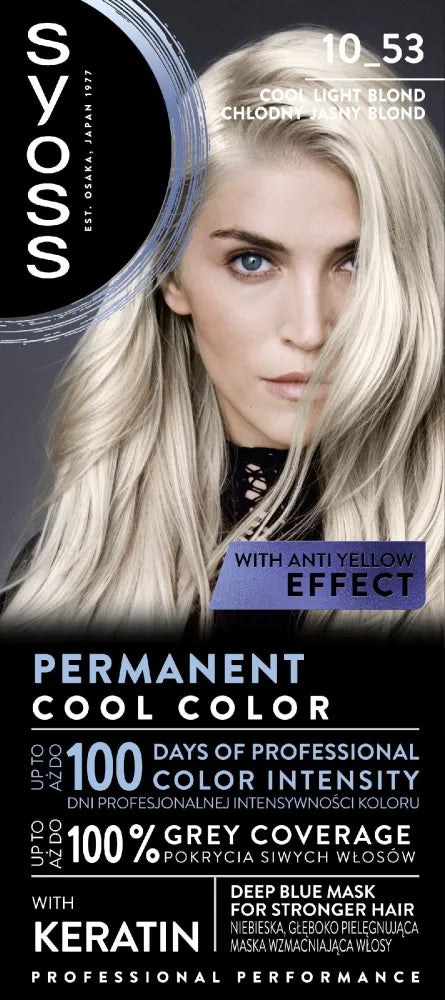 SYOSS Hair dye 10-53 Cool Light Blonde - Kosmetika