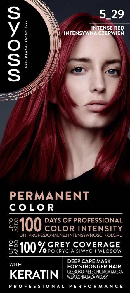 SYOSS Hair dye 5-29 Intense Red - Kosmetika
