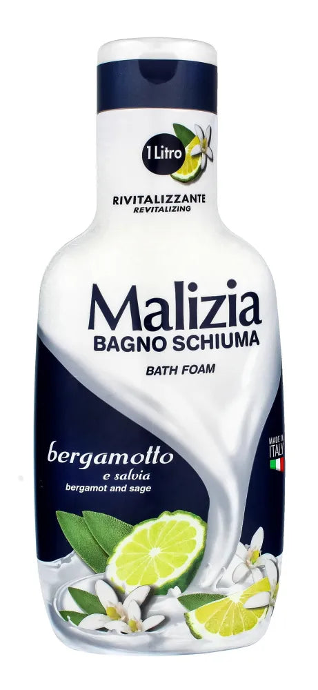 T MALIZIA BATH LIQUID 1000ml Bergamot vonios skystis - Kosmetika