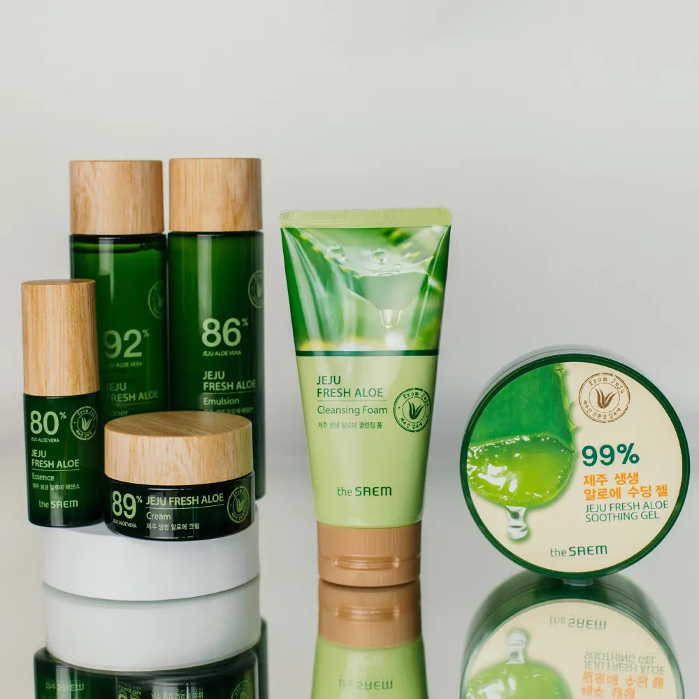 THE SAEM Jeju Fresh Aloe 92% Veido Tonikas 155 ml - Kosmetika