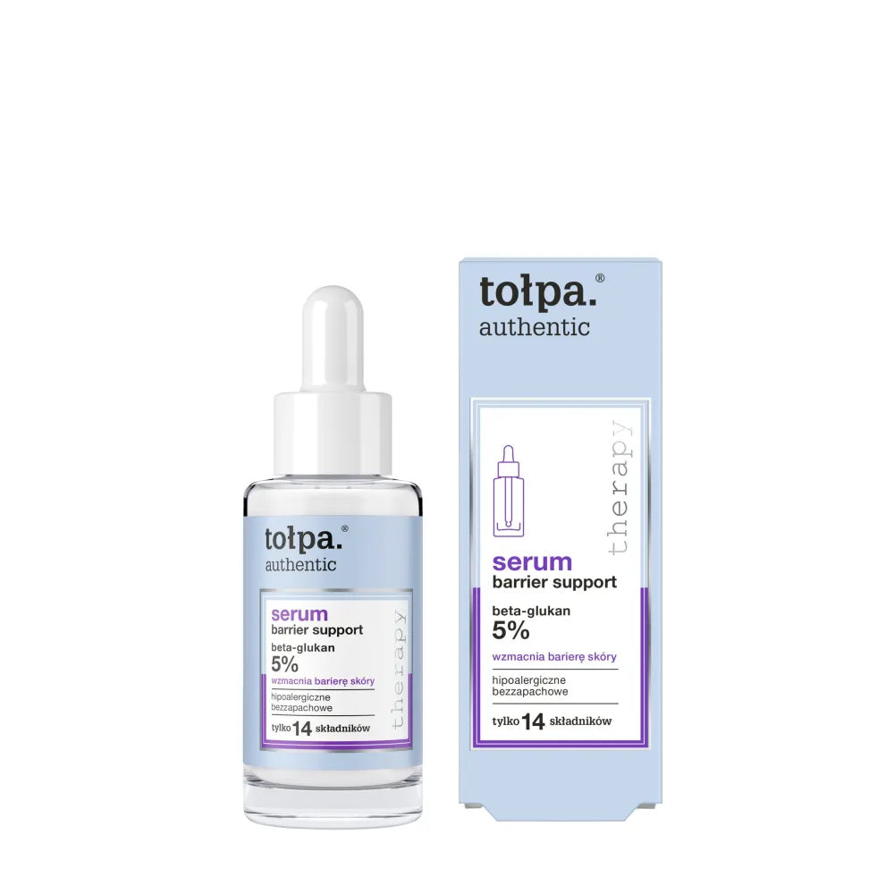 TOŁPA Authentic Barrier Support face serum - stiprina odos barjerą (5% beta-glukanas) 30 ml - Kosmetika