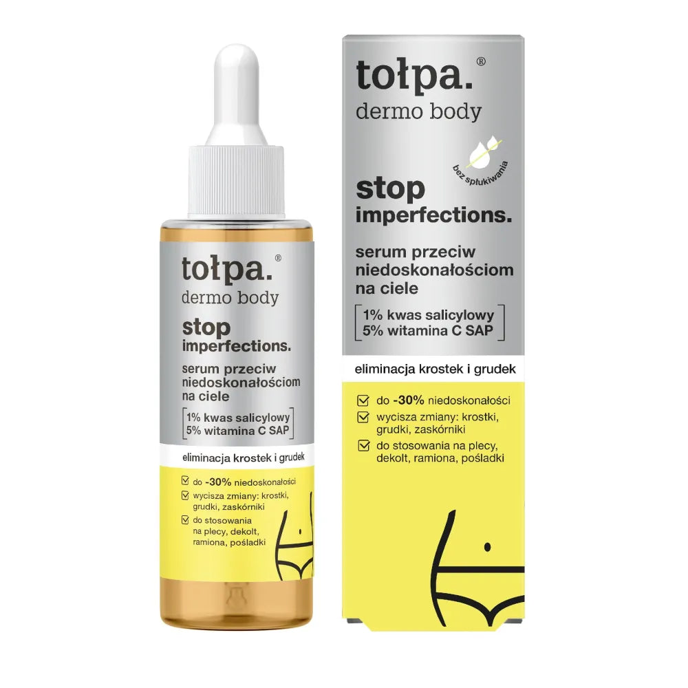 TOŁPA Dermo Body Stop Imperfections Serum prieš kūno trūkumus - spuogų ir gumulų šalinimas 100 ml - Kosmetika