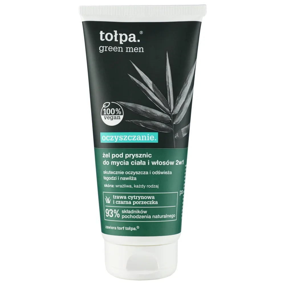 TOŁPA Green Dušo gelis kūnui ir plaukams 2in1 - valantis 200 ml - Kosmetika