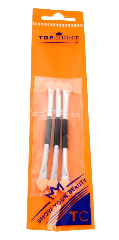 Top Choice Double-sided eye shadow applicators (36354) 1 pakas - 3 vnt. - Kosmetika