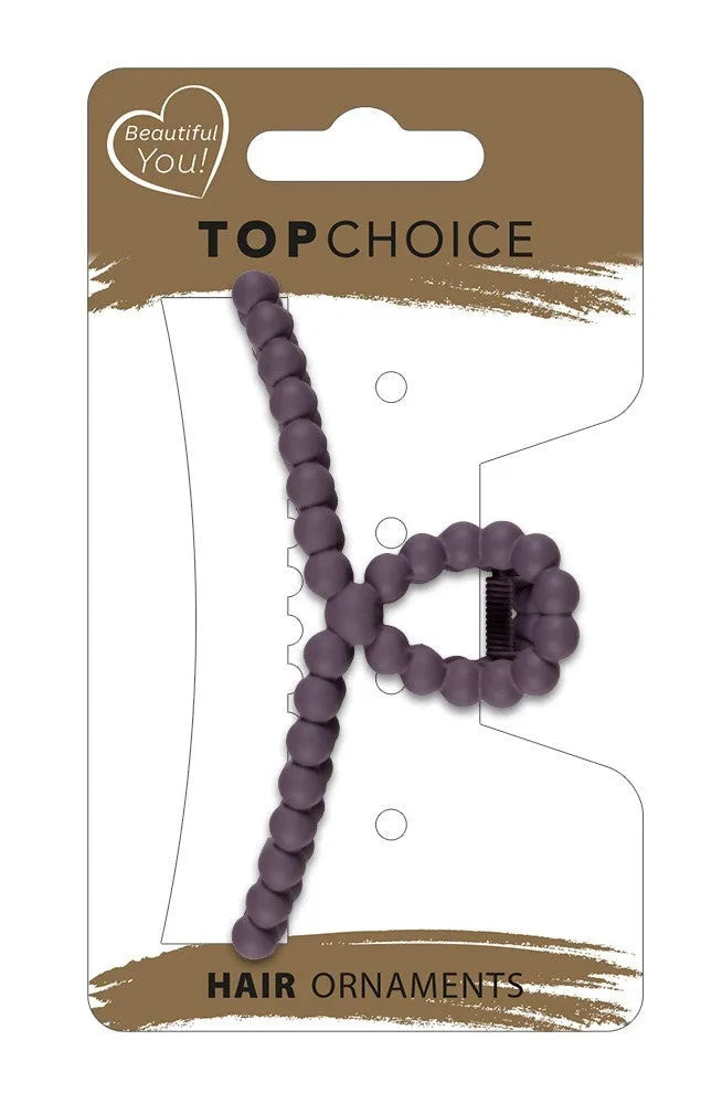 TOP CHOICE Hair clip L - Matinis kaspinas (20247) 1 vnt. - spalvų mišinys - Kosmetika
