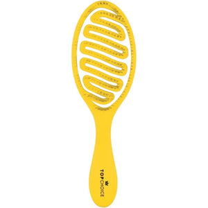 Top Choice Perfume Yellow Glow hairbrush - apvalus (64524) 1 vnt - Kosmetika